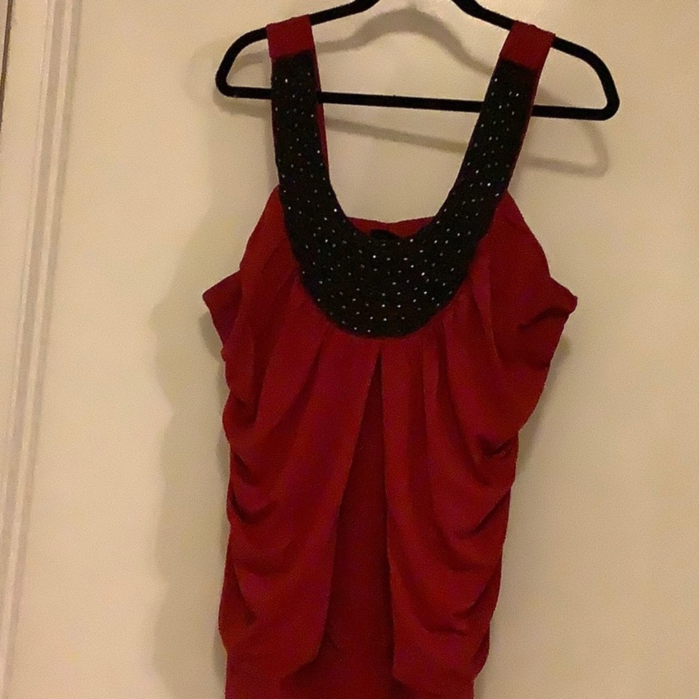 Torrid red and black top